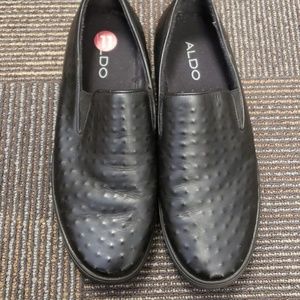 Black loafers